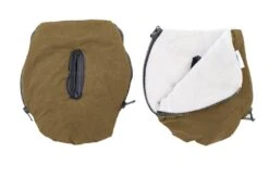 Handmuff-Handschuhe Alpin In Olive / Whitewash