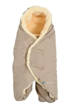 Lammfell Umschlagdecke In Beige - 0-9 Monate