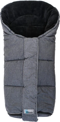 Winterfußsack Flash Für Kinderwagen Und Buggy, Dunkelgrau / Schwarz