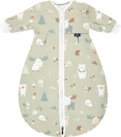 Alvi Kugelschlafsack Mäxchen Thermo Mit Arm - TOG 3,0 - Baby Forest, 70 Cm