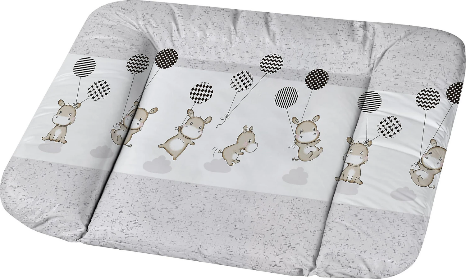 Alvi Wickelauflage Kuschel, Hippo Bordüre, 69 X 69 Cm 3 Alvi Wickelauflage Kuschel, Hippo Bordüre, 69 X 69 Cm