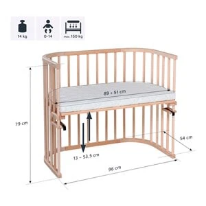 Beistellbett Maxi 89x51 Cm In Natur 7 Beistellbett Maxi 89x51 Cm In Natur – Bild 5