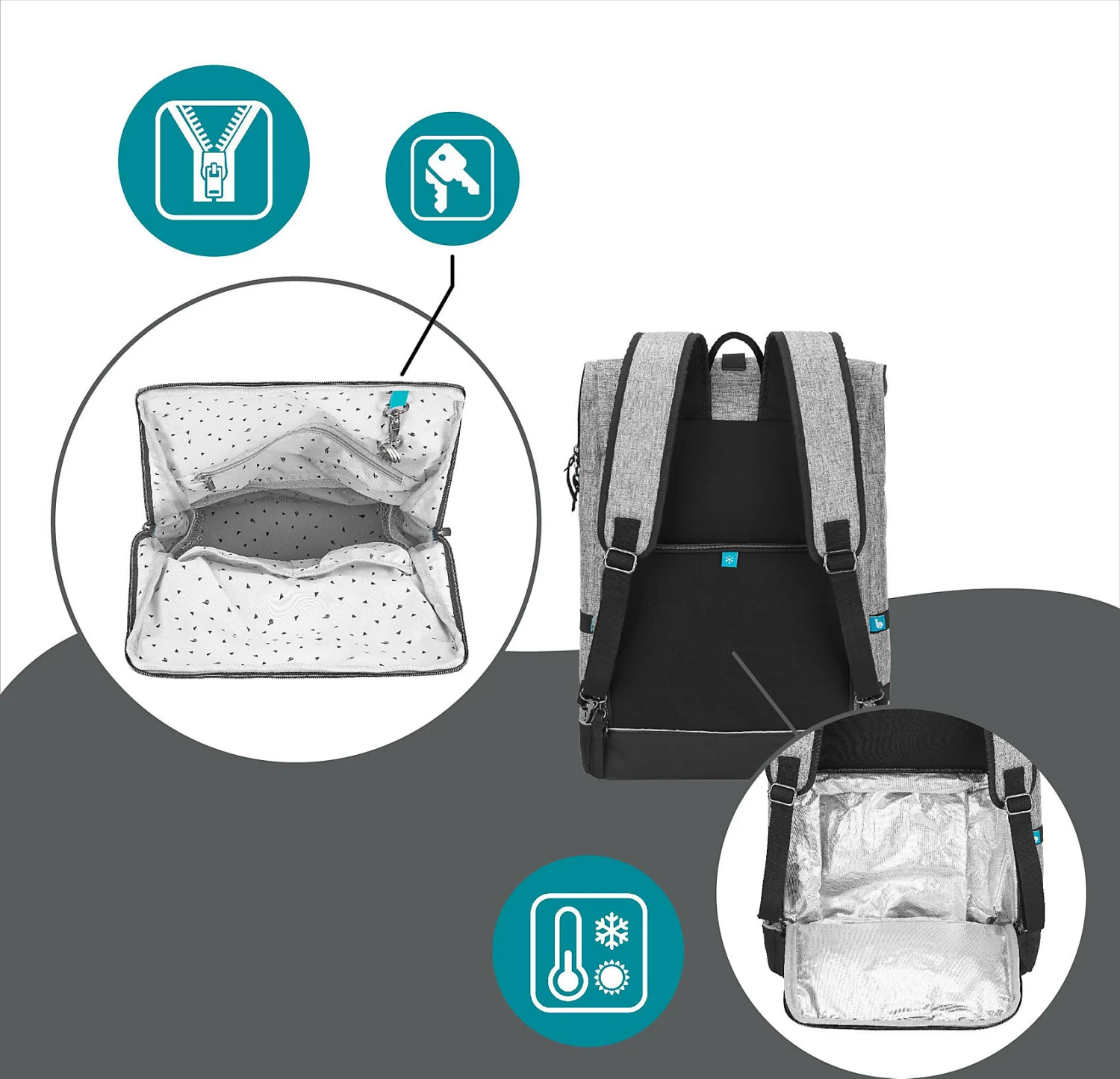 BabyMoov Wickelrucksack Le Sancy Smokey 12 BabyMoov Wickelrucksack Le Sancy Smokey – Bild 10