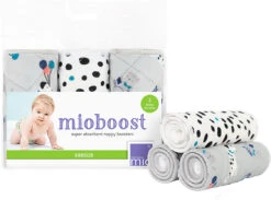 , Mioboost Classic Saugeinlage, 3er Packung, Flauschige Freunde