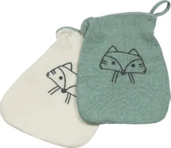 Waschhandschuh Musseln, Fuchs, 2er Pack