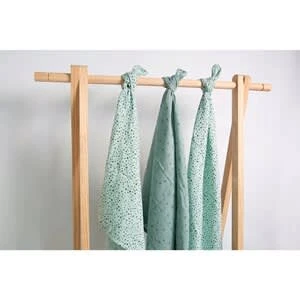 Bébé-jou 3er-Pack Mulltücher 70x70 Cm Fabulous In Grün 4 Bébé-jou 3er-Pack Mulltücher 70x70 Cm Fabulous In Grün – Bild 2