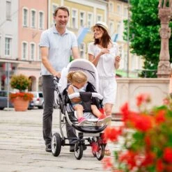 10tlg. Set: Kombi Kinderwagen "Capri" In Blau/Gestreift -Babyprodukte Laden bergsteiger 10tlg set kombi kinderwagen capri in blau gestreift 8