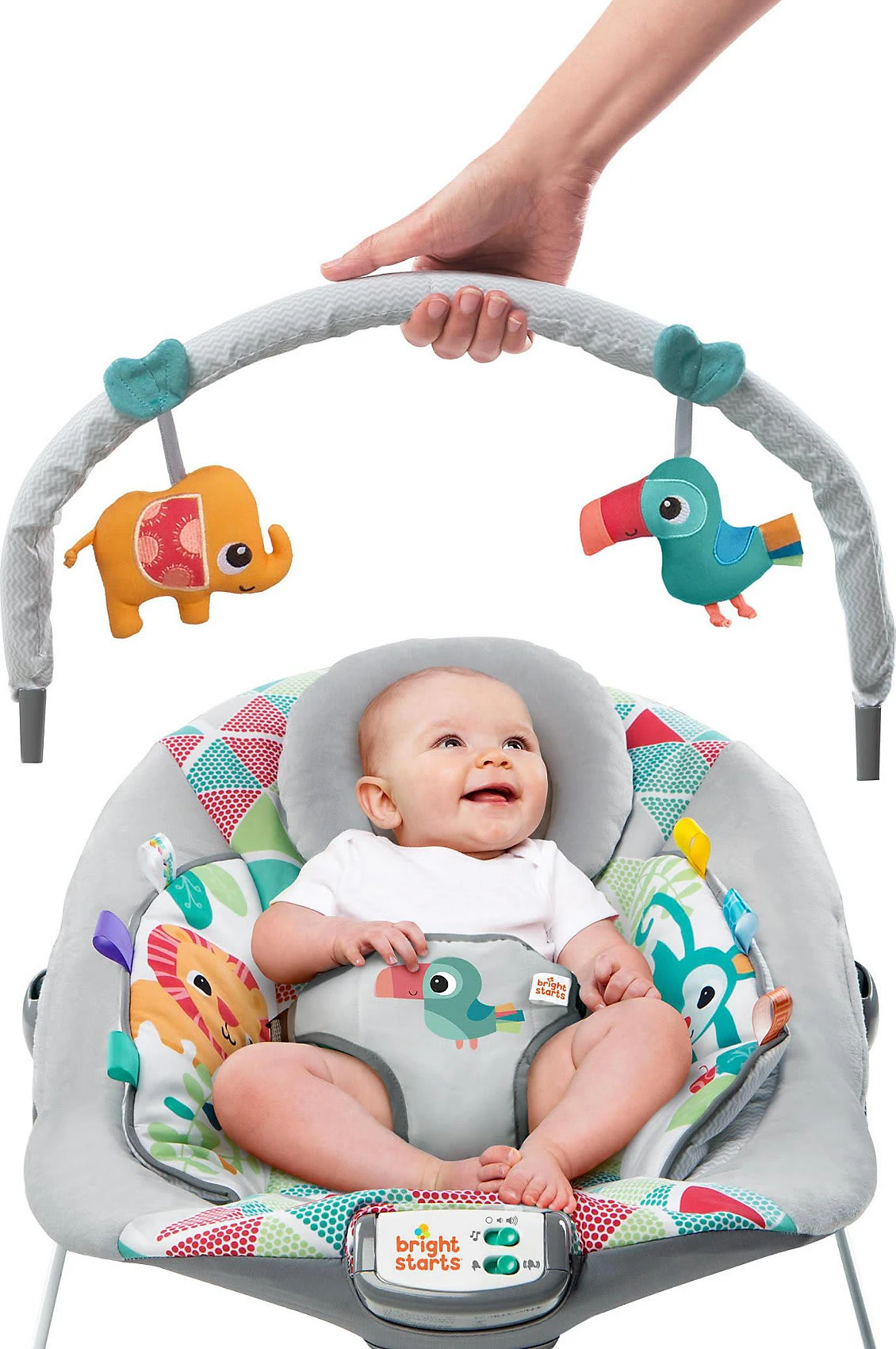 Bright Starts Babywippe Toucan Tango Inkl. Vibration Und Melodien 5 Bright Starts Babywippe Toucan Tango Inkl. Vibration Und Melodien – Bild 3