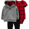 Carter's™ 3tlg. Outfit In Grau -Babyprodukte Laden carters 3tlg outfit in grau