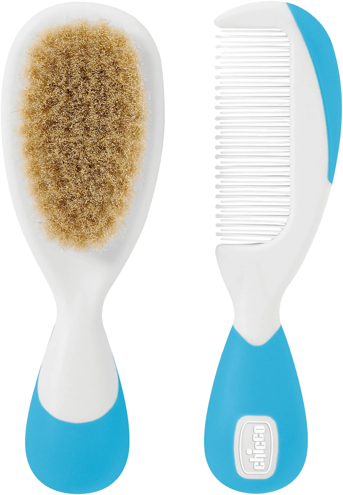 CHICCO Kamm Und Bürste, Naturborsten, Blau 3 CHICCO Kamm Und Bürste, Naturborsten, Blau
