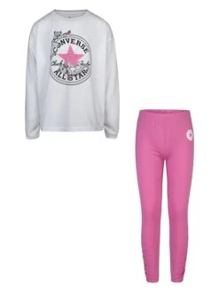 Converse 2tlg. Outfit In Pink/ Weiß