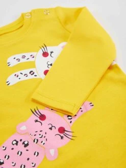 2tlg. Outfit "Leopard" In Gelb/ Rosa -Babyprodukte Laden denokids 2tlg outfit leopard in gelb rosa 6