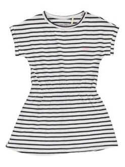 ESPRIT Kleid In Dunkelblau/ Weiß