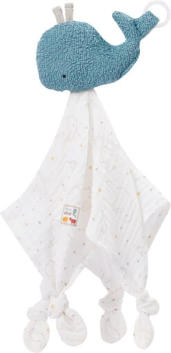 Fehn Schmusetuch Wal NATUR