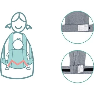 Fillikid Natural Babytrage, 2 Tragepositionen In Blau 7 Fillikid Natural Babytrage, 2 Tragepositionen In Blau – Bild 5