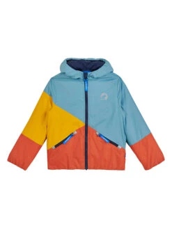 Babyprodukte Laden 33 Übergangsjacke "Sirkus" In Orange/ Hellblau