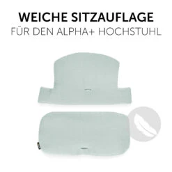 HAUCK Sitzauflage Alpha Highchair Pad Select, Musselin Mint -Babyprodukte Laden hauck sitzauflage alpha highchair pad select musselin mint 2