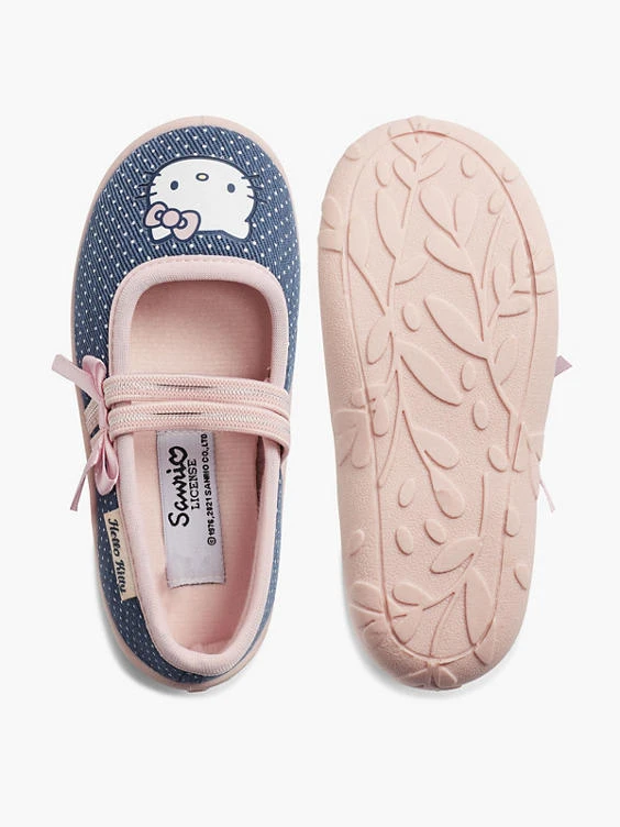 HELLO KITTY Hausschuh Blau 5 HELLO KITTY Hausschuh Blau – Bild 3