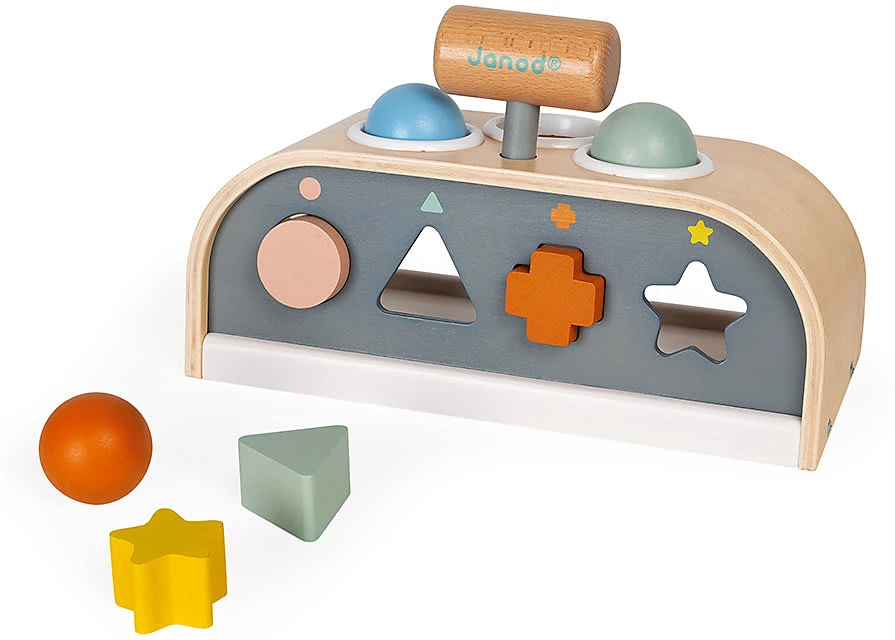 Janod Sweet Cocoon Schlag- Und Sortierspiel 6 Janod Sweet Cocoon Schlag- Und Sortierspiel – Bild 4