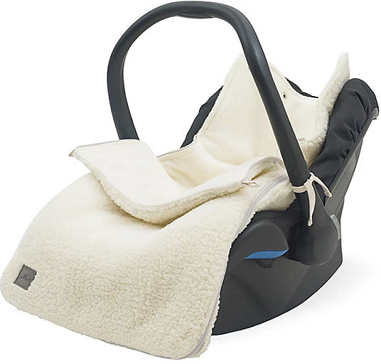 Jollein Fußsack Für Kinderwagen Und Babyschal, Teddy Cream White 4 Jollein Fußsack Für Kinderwagen Und Babyschal, Teddy Cream White – Bild 2
