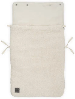 Jollein Fußsack Für Kinderwagen Und Babyschal, Teddy Cream White