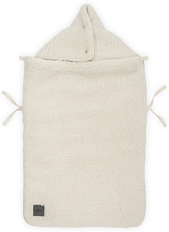 Jollein Fußsack Für Kinderwagen Und Babyschal, Teddy Cream White 7 Jollein Fußsack Für Kinderwagen Und Babyschal, Teddy Cream White – Bild 5