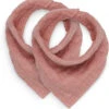 Jollein Lätzchen Bandana Wrinkled Cotton Rosewood (2pack)