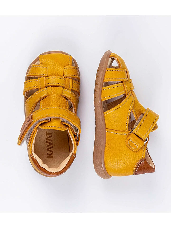 Kavat Leder-Halbsandalen In Gelb 4 Kavat Leder-Halbsandalen In Gelb – Bild 2