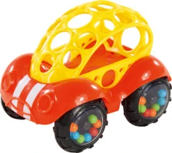 Oball Rattle & Roll Buggie Auto, Rot/gelb