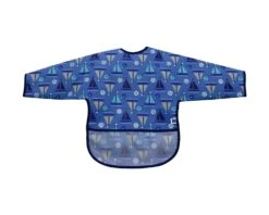 Babylatz Langarm Krümelfänger In Blau