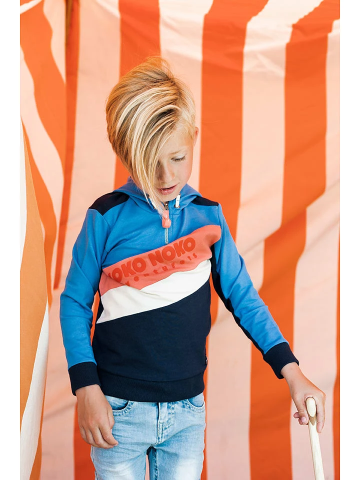 Hoodie In Hellblau/ Bunt 6 Hoodie In Hellblau/ Bunt – Bild 4