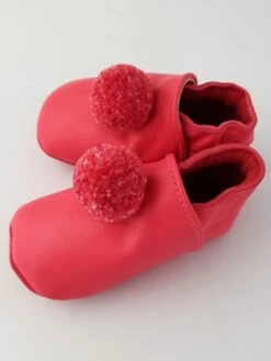 Leder-Krabbelschuhe "Pompons" In Fuchsia 10 Leder-Krabbelschuhe "Pompons" In Fuchsia -Babyprodukte Laden lait et miel leder krabbelschuhe pompons in fuchsia 2