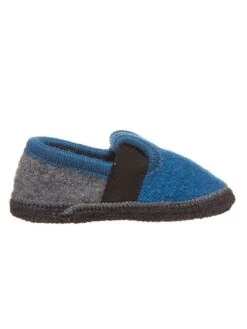 Hausschuhe In Blau/ Grau -Babyprodukte Laden lamino hausschuhe in blau grau 3