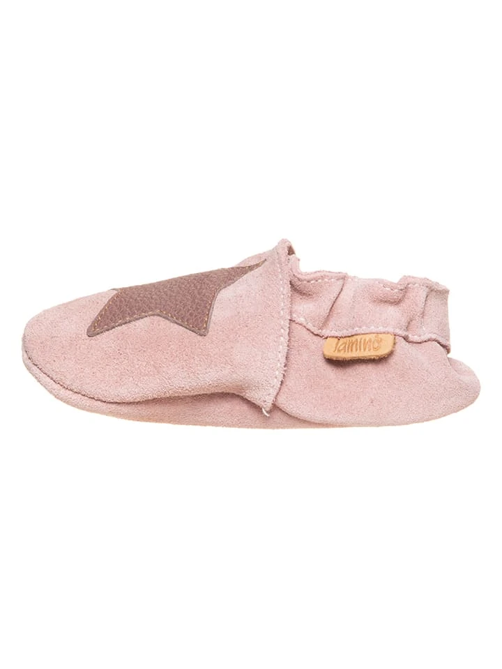 Leder-Krabbelschuhe In Rosa 3 Leder-Krabbelschuhe In Rosa