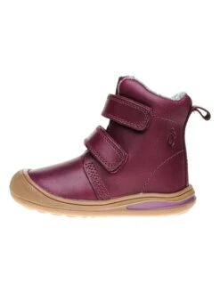 Leder-Winterboots In Lila