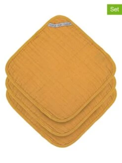 3er-Set: Waschlappen In Gelb - (L)30 X (B)30 Cm