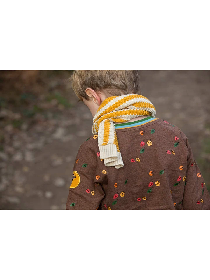 Sweatshirt "Falling Leaves" In Hellbraun 5 Sweatshirt "Falling Leaves" In Hellbraun – Bild 3