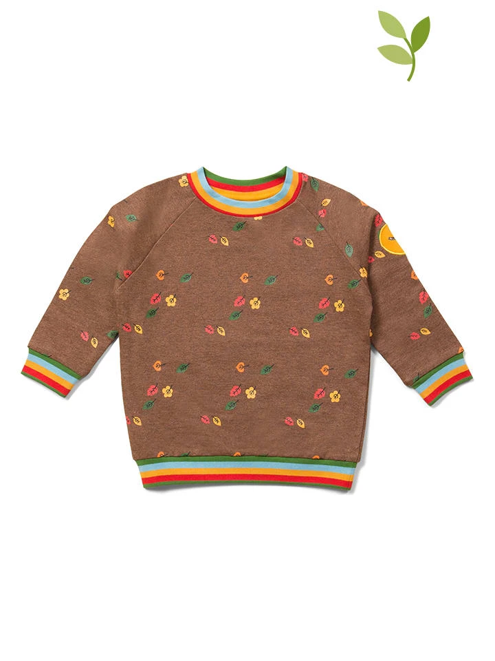 Sweatshirt "Falling Leaves" In Hellbraun 3 Sweatshirt "Falling Leaves" In Hellbraun