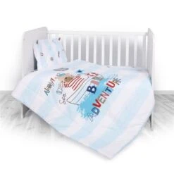 3-teilige Baby-Bettwäsche-Set Bär In Blau