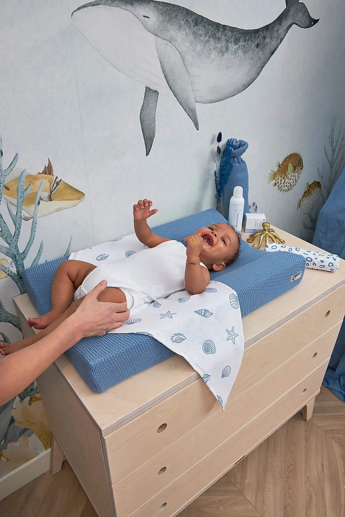 Shells Denim Mullwindeln 3-pack 4 Shells Denim Mullwindeln 3-pack – Bild 2