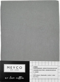 Wickelauflagenbezug Basic Jersey, 50 X 70 Cm, Grau, 2er Pack