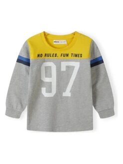 Minoti Sweatshirt In Grau/ Gelb