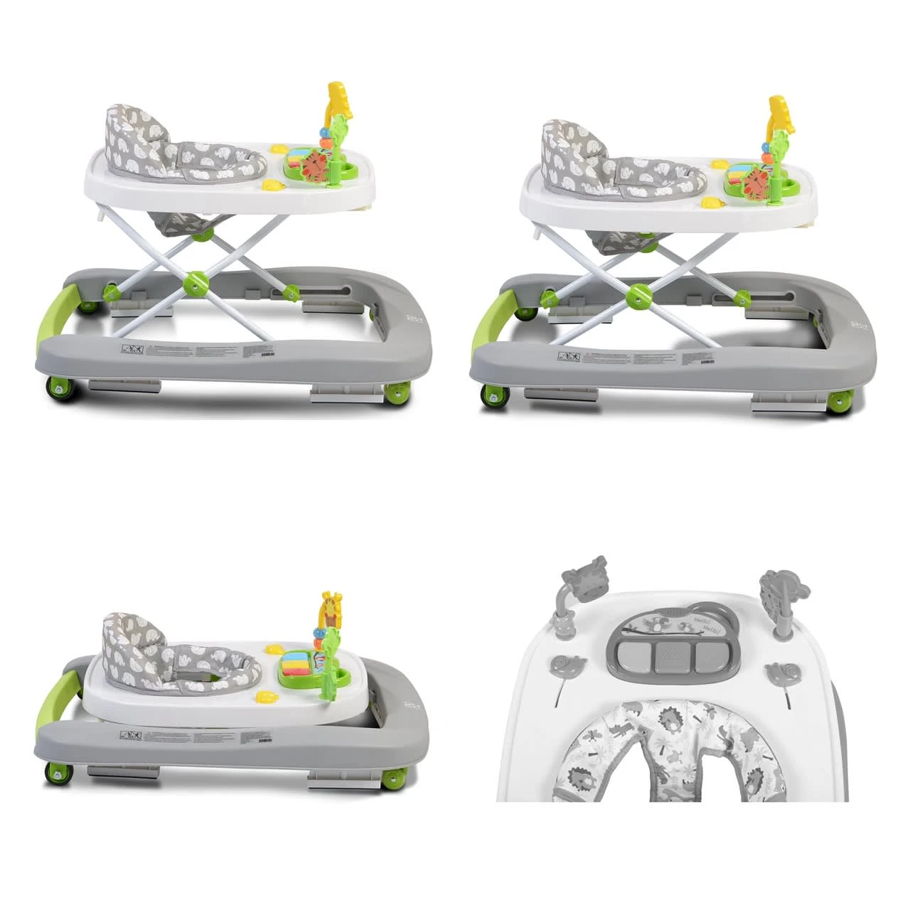 Lauflernwagen Zoo 2 In 1 In Grün 6 Lauflernwagen Zoo 2 In 1 In Grün – Bild 4