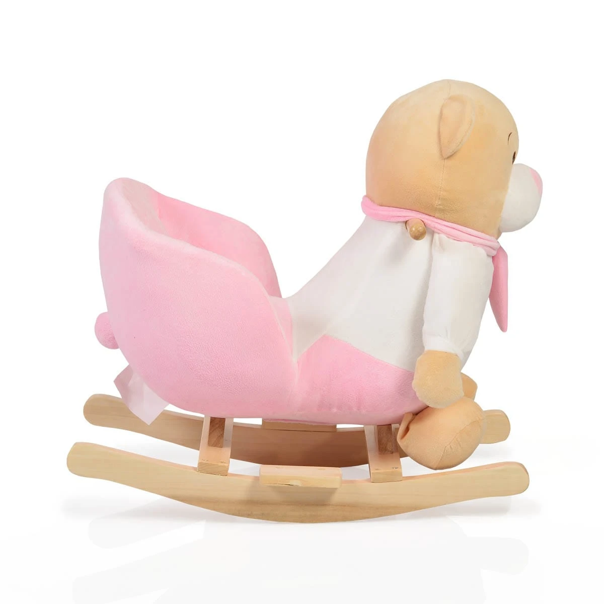 Plüsch Schaukeltier Bär Rosa WJ-635 In Rosa 4 Plüsch Schaukeltier Bär Rosa WJ-635 In Rosa – Bild 2