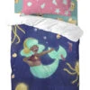 Bettwäsche-Set "Happy Mermaid" In Dunkelblau/ Pink 2 Bettwäsche-Set "Happy Mermaid" In Dunkelblau/ Pink -Babyprodukte Laden mr fox bettwasche set happy mermaid in dunkelblau pink