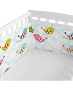 Nestchen "Little Birds" In Hellblau/ Bunt - (L)210 X (B)40 Cm