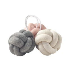 Baby Gym Knoten Rosa | Grau | Natur - 3er Set