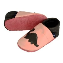 Krabbelschuhe / Lederpuschen Mit Dinosaurier In Rosa / Grau 8 Krabbelschuhe / Lederpuschen Mit Dinosaurier In Rosa / Grau -Babyprodukte Laden pantau its a small world krabbelschuhe lederpuschen mit dinosaurier in rosa grau 2