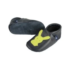 Krabbelschuhe / Lederpuschen Mit Hase In Blau / Apfelgrün -Babyprodukte Laden pantau its a small world krabbelschuhe lederpuschen mit hase in blau apfelgrun 2