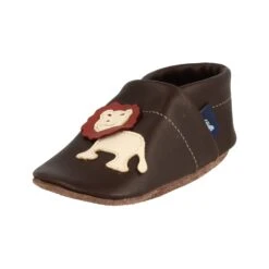 Krabbelschuhe / Lederpuschen Mit Löwe In Dunkelbraun / Beige 9 Krabbelschuhe / Lederpuschen Mit Löwe In Dunkelbraun / Beige -Babyprodukte Laden pantau its a small world krabbelschuhe lederpuschen mit lowe in dunkelbraun beige 3